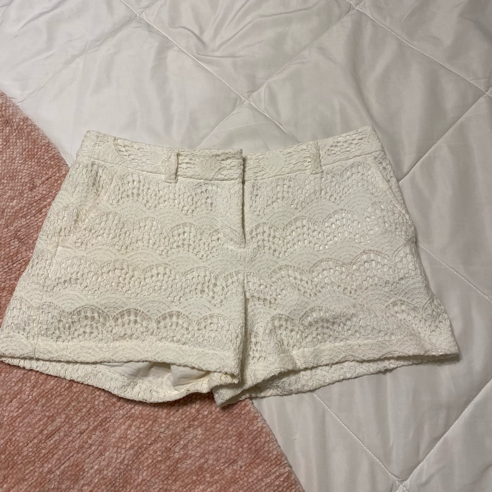 Lace Tailored Shorts